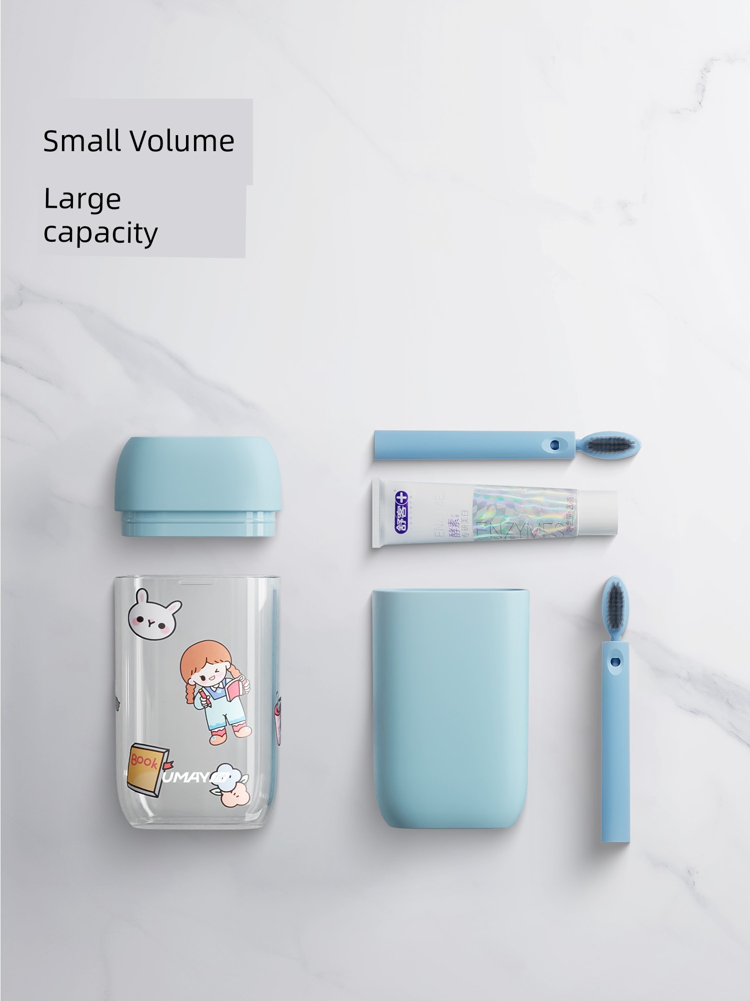 Travel Washing Set Gargle Cup Mini Toothbrush Toothpaste Cup Student Dormitory Portable Storage Box Travel Fantastic Cover