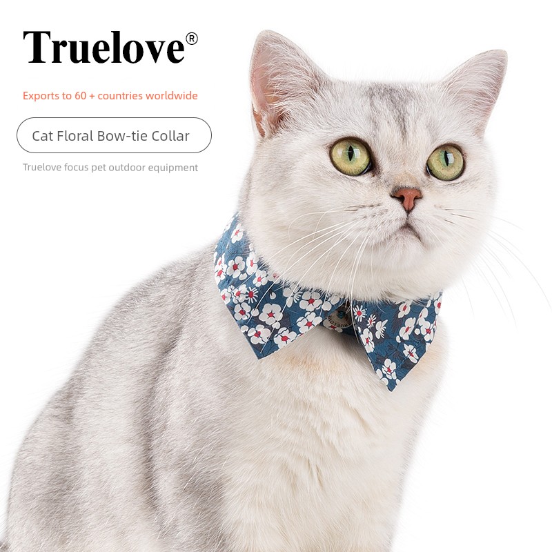 Cat Bow Tie Tow Rope Collar Special Collar Pet Supplies Japanese Style Cat Walking Chain Scarf Cotton Scarf Cute