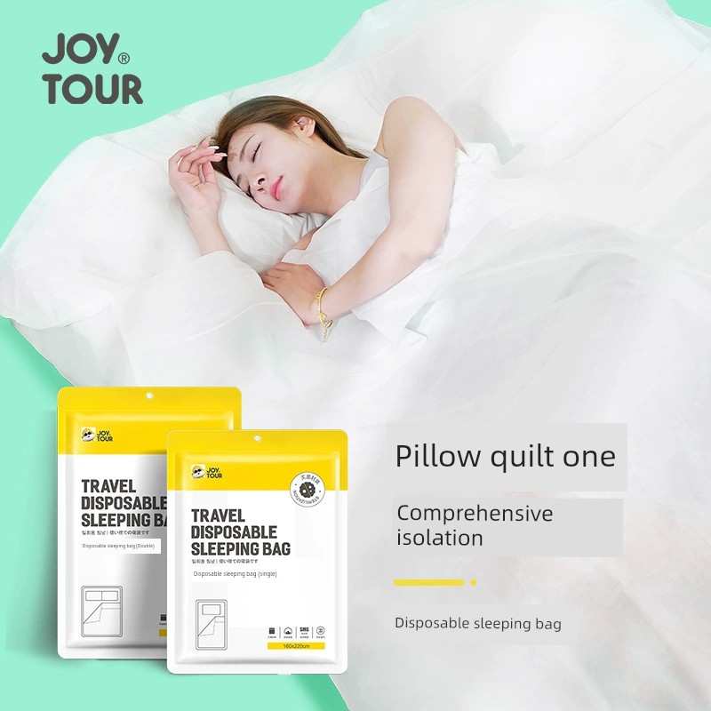 Portable Hotel Anti-Dirty Sleeping Bag Disposable Single Double Duvet Cover Duvet Cover Business Trip Travel Separate Dirty Disposable Sleeping Bag