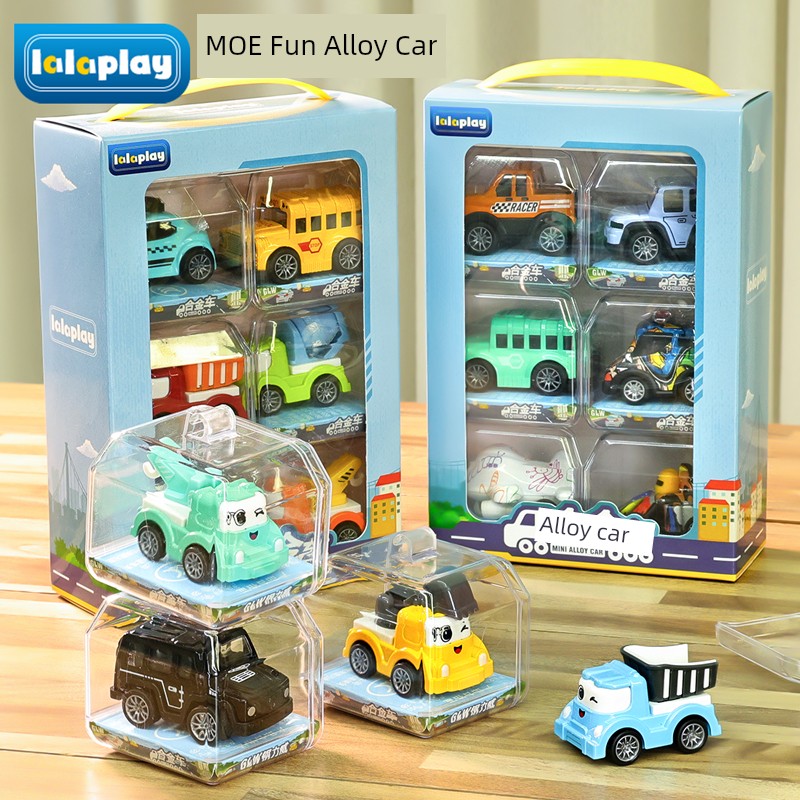 Alloy Toy Car Suit Car Racing Boy Female Children's Birthday Gifts Artificial Model Gift Box 3 to 6 Years Old