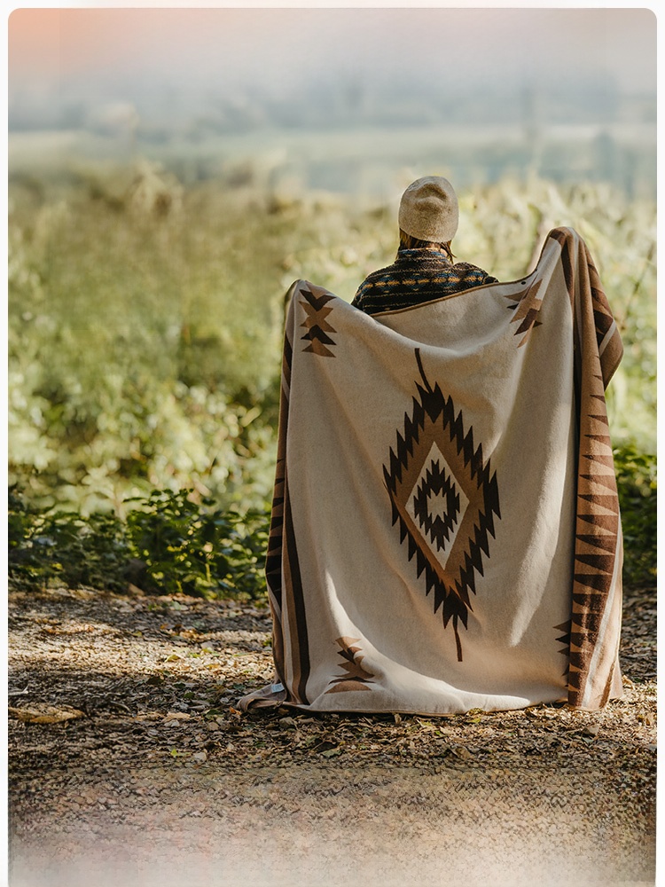 Naturehike Indian Geometric Wool Rug Heattech Outdoor