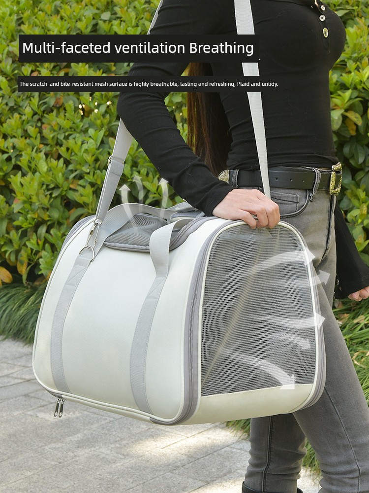 Cat Bag Outdoor Portable Schoolbag Space Capsule Summer Crossbody Backpack Dog Cat Anti-Stress Breathable Travel Supplies