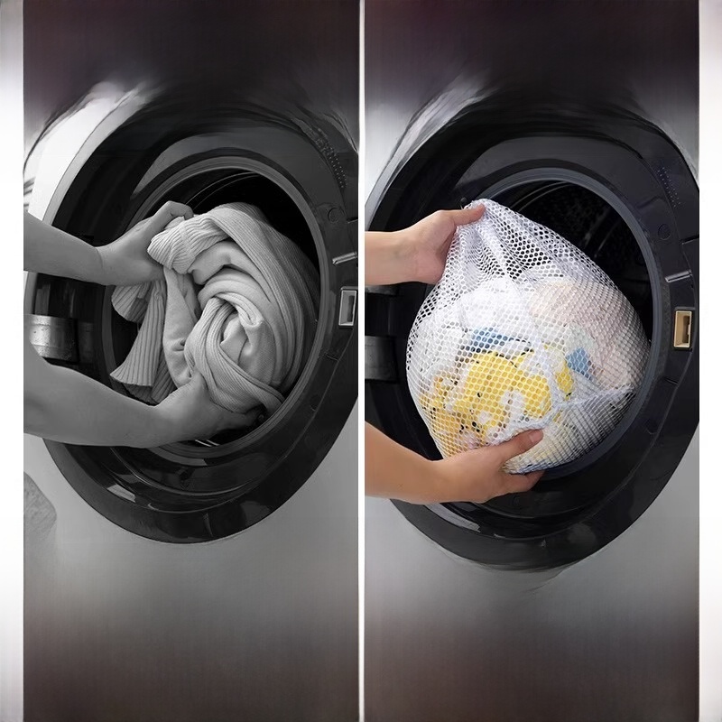 Roller Anti-Deformation Mesh Bag Bra Drawstring Laundry Bag