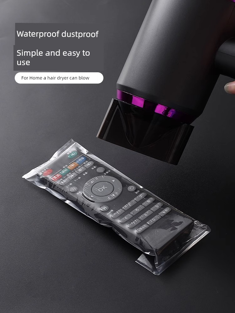 Remote Control Protective Sleeve General-Purpose Air Conditioner TV Remote Control Board Plastic Seal Transparent Bag Waterproof Dustproof For Home Heat Shrink Film