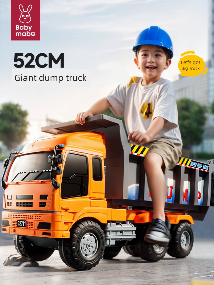 Oversized Dumptruck Large Truck Truck Kids Toy Car Boy Transport Engineering Car Dump Truck