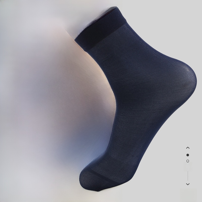 Men's Ice Silk Summer Ultra-Thin Sweat-Absorbent Breathable Zhuji Socks