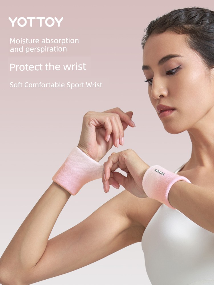 Athletic Wristguards Sweat-Wiping Women's Running Fitness Badminton Tennis Wrist Women's Sprained Tendon Sheath Sweat-Absorbing Breathable