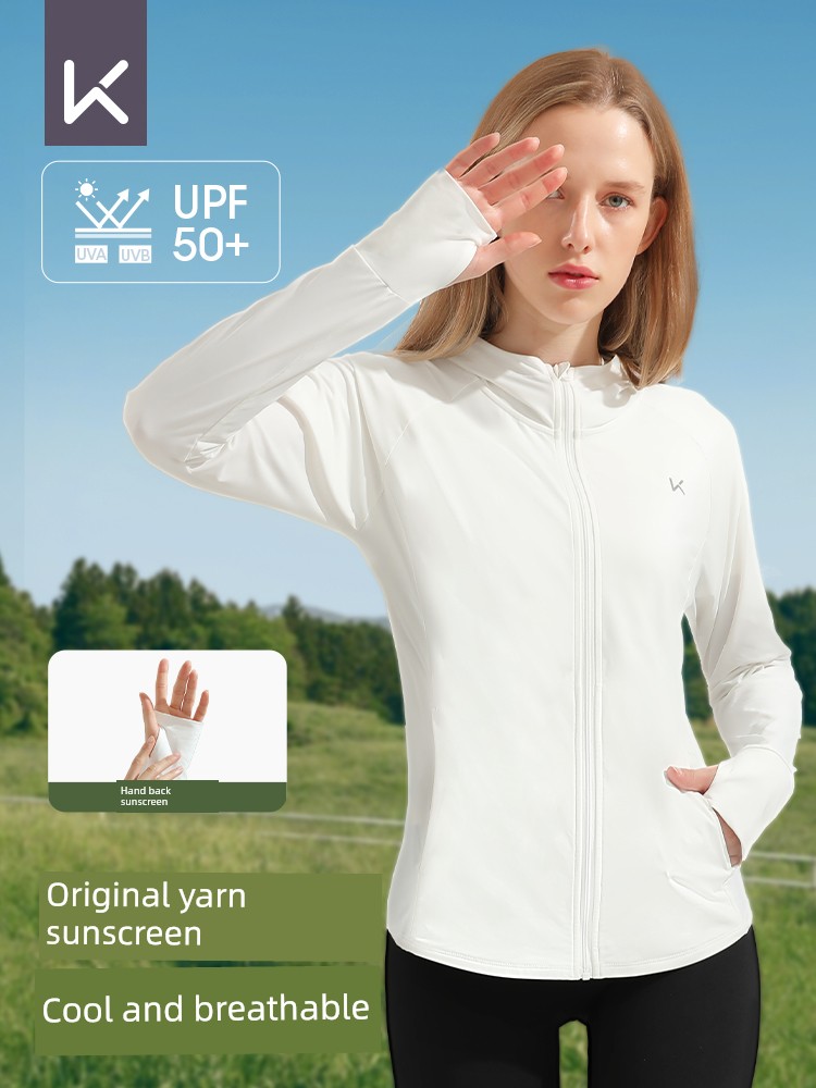 Keep Sun Protection Clothing for Women Thin Jacket for Summer Breathable and UV-Resistant Wind Shield Quick-Drying Ice Silk Sun-Protective Clothing for Women
