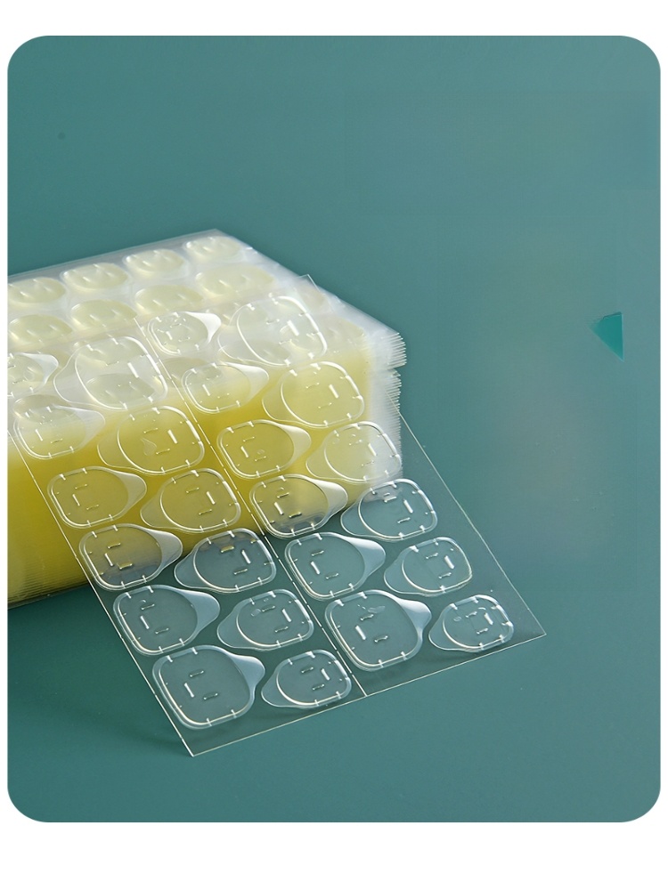 Wear Nail Transparent Patch Kids Super Sticky Yellow Jelly Glue
