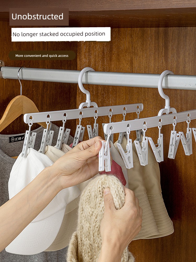 Hat Hanging Storage Fantastic Multifunctional Rack Baby Cap Holder Rack Hook Clip Bag Rack Organizing Rack