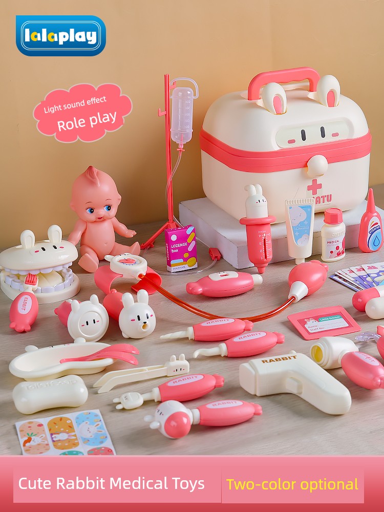 Little Doctor Toy Suit Girl Artificial Play Doctor 3-9 Years Old Girls' Birthday Gifts 6 Children's Day 8