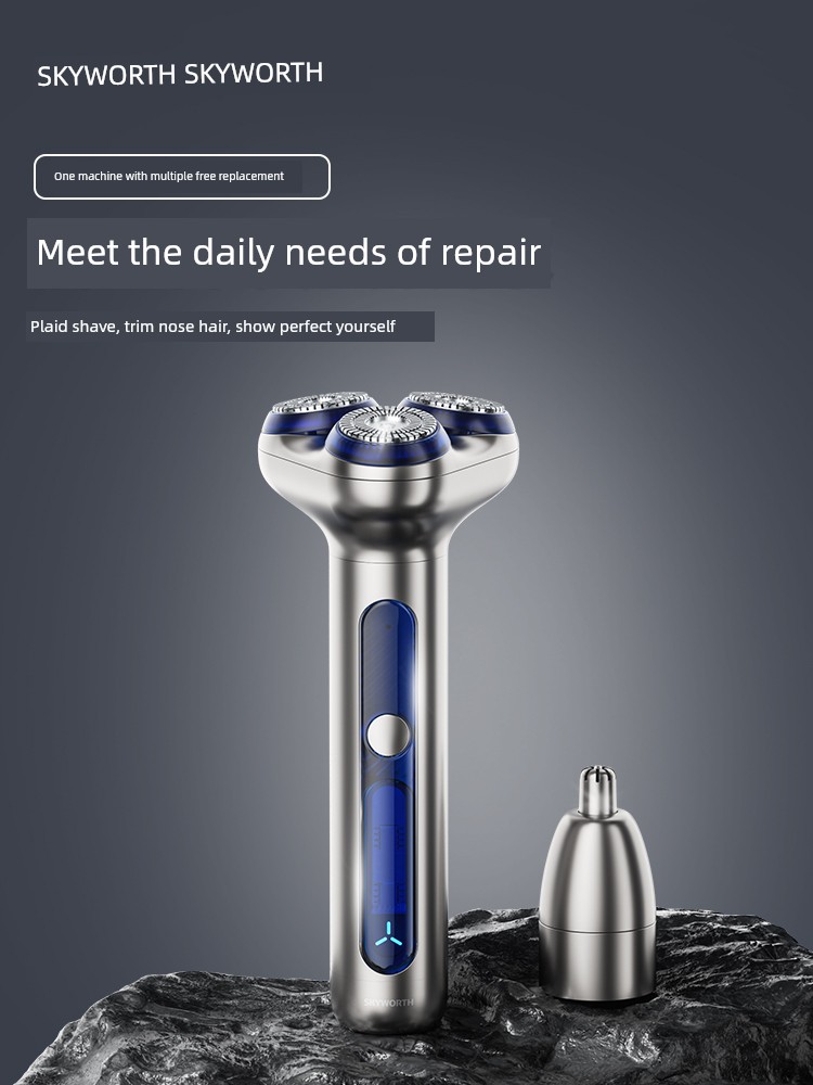 Skyworth Electric Shaver Men Wet and Dry Portable Fast Charge Waterproof Shaver 2025 Gift for Boyfriend