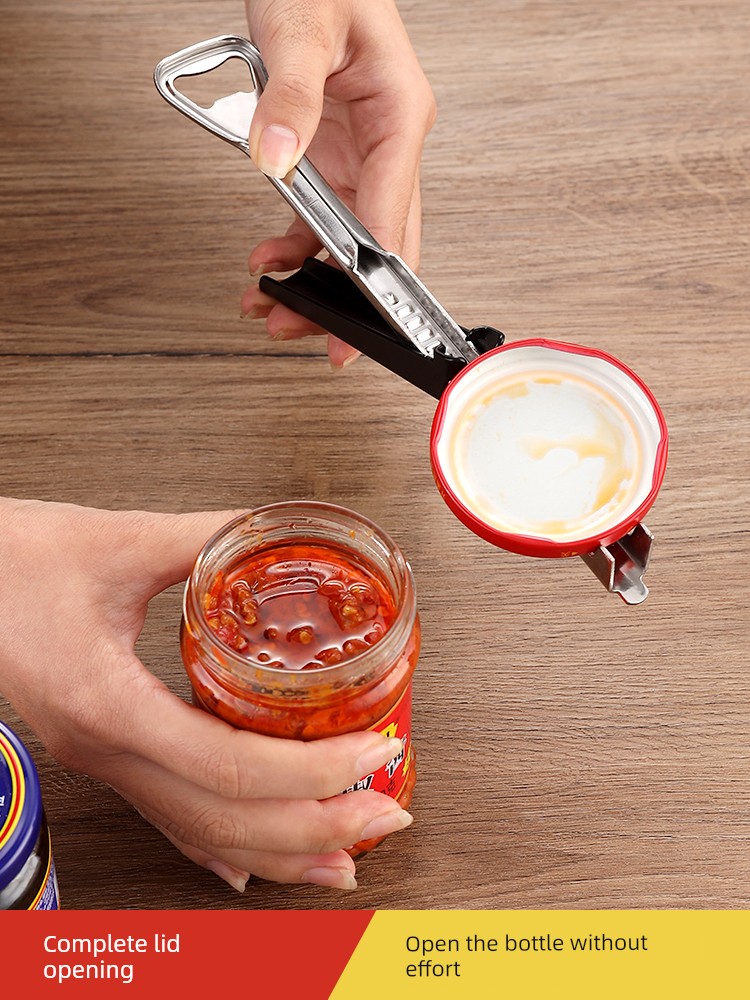 Multifunctional Bottle Opener Can Can Openers Stainless Steel Labor-Saving Twist Bottle Cap Bottle Opener Beer Screwdriver Open Cap Handy Gadget