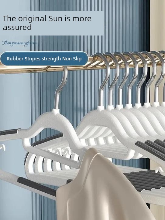 Jujiajia Hanger Hanger Clothes For Home Non-Slip Balcony Cool Drying Anti Shoulder Angle Wardrobe Clothes Hanger Shelf Clothing