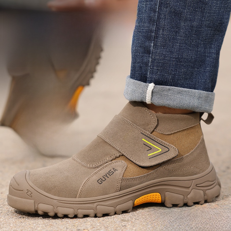 Men's Anti-Smashing and Anti-Penetration Abrasion Resistant Anti-Manufacturing High-Top Welder