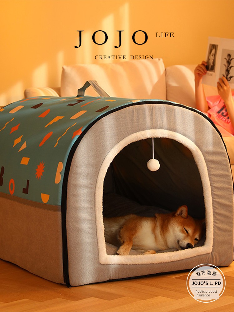 Jojo's L. Pd. Mr. Grocery. Pet Bed Removable and Washable Winter Heattech Semi-Enclosed | Beijing