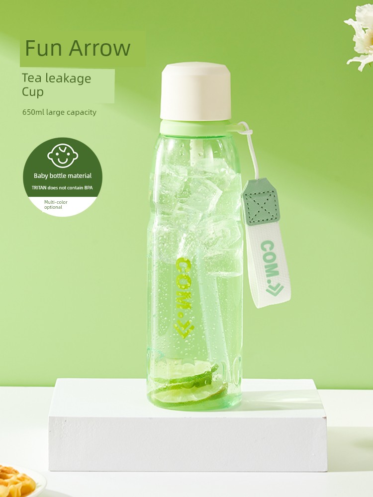 Jie'an Xi Water Cup for Boys and Girls Good-looking High Temperature Resistant Portable Large Capacity Summer Plastic Sports Cup with Straw