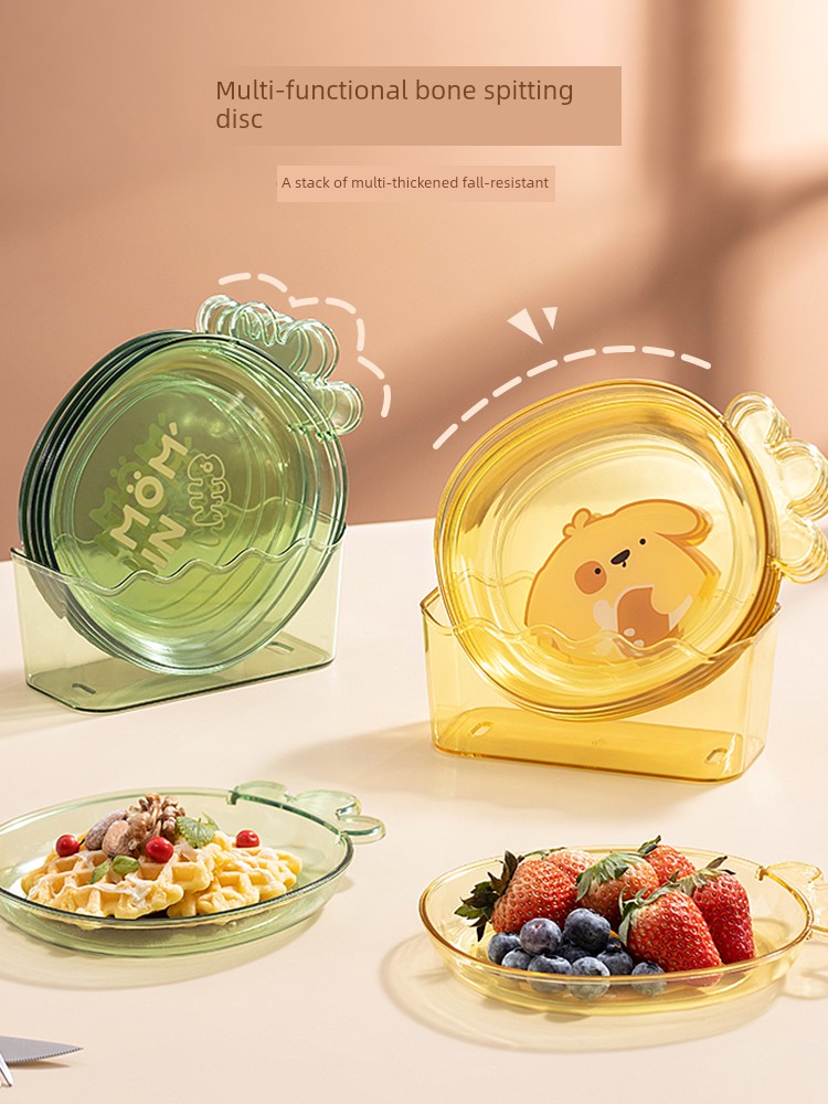 Bone Dish For Home Food Grade Household Dining Table Garbage Flat Ware Fruit Snack Dried Fruit Saucer Spit Bones Flat Ware
