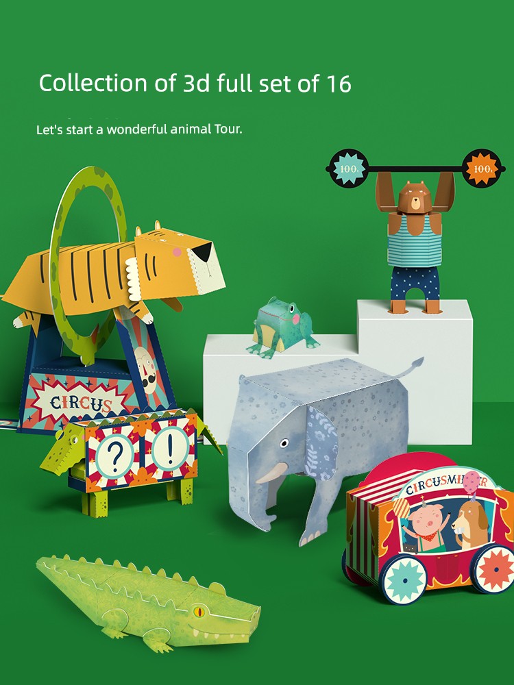 Mideer Milu Children's Origami Paper Book Color Three-Dimensional Creativity Toy Kindergarten Paper Plane 3-8 Years Old