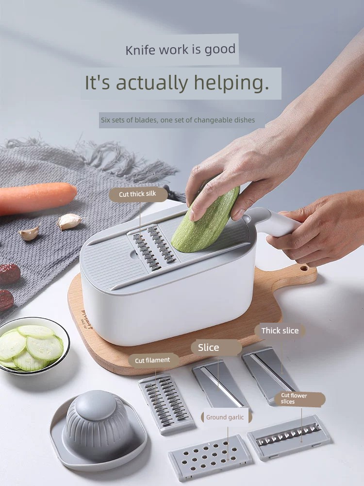 Kitchen Grater Shredded Potatoes For Home Multifunctional Accessory Radish Cucumber Scraping Shred Grater Slicer