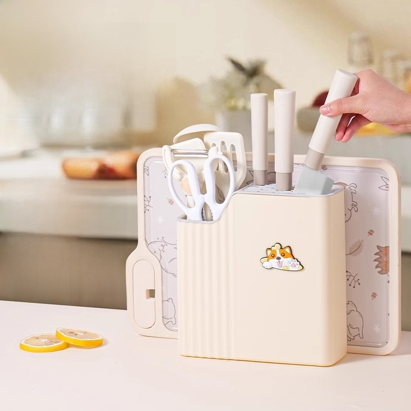 Bayco Baby Special Cutting Board Food Supplement Knife