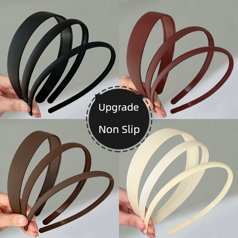 Frosted Face Wash Hair Bands Women's Non-Slip Toothed Hair Pressing Hairpin Makeup Special Bangs Broken Hair Headband Hair Tie Headdress