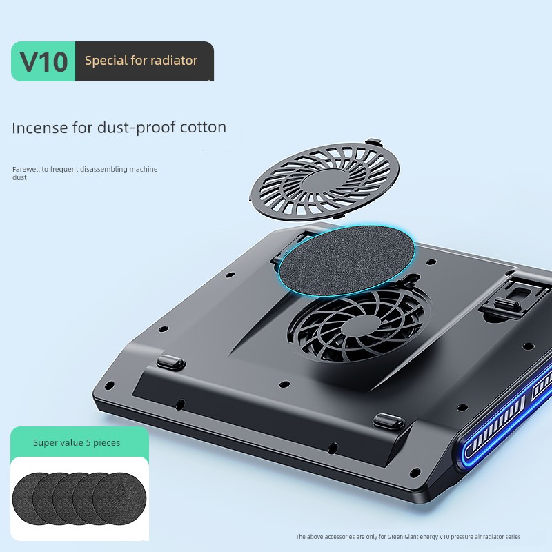 Llano V10/V12 Air Pressure Radiator Accessories High Elastic Memory Foam Seal Ring Memory Sponge Bottom Replacement Dust-Proof Cotton