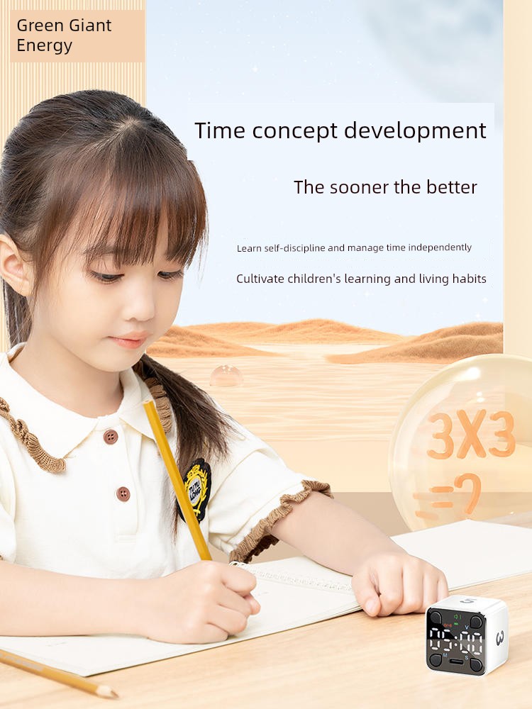 Llano Rubik's Cube Timer for Student Learning Kids Timing Visualization Flip Manager Time Cube
