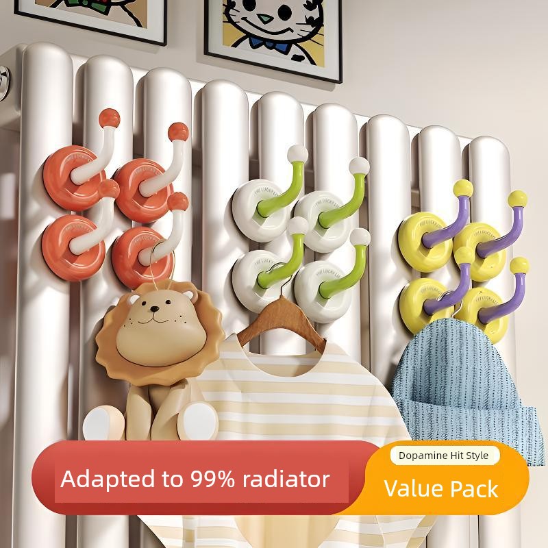 Dopamine Radiator Hook Hang the Clothes Socks Storage Rack Heating Pipe Special Hanging Sun Drying Hanger Handy Gadget