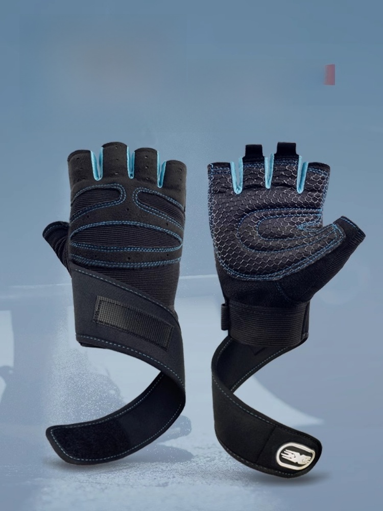 with Wrist Guard Half Finger Horizontal Bar Exercise Cocoon-Raising Fitness Gloves
