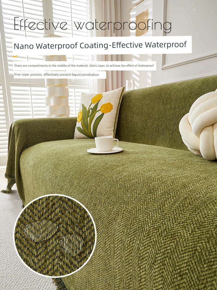 Waterproof 2025 New Arrival Sofa Cover Cloth All Year Round Neutral Ins Sofa Towel a Whole Full Cover Towel Sofa Cover Blanket