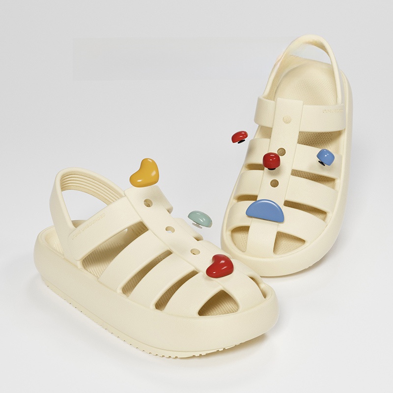 High-Profile Outwear Roman Shoes Summer Women's Soft Bottom Non Slip Non-Stinky Feet Sandals Couple Eva Closed Toe Hole Shoes