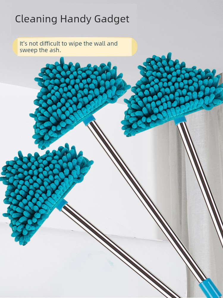 Glass Squeegee Sweeping Roof Spider Web Sweeping Ceiling Sweeping Wall Gray Telescopic Broom Roof Dust Broom Cleaning