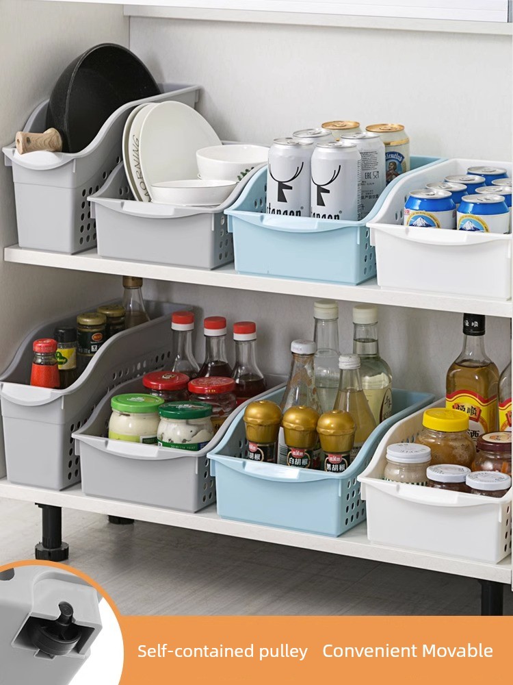 Jujiajia Refrigerator Cabinet Storage Box For Home Kitchen Multi-Functional Sink Storage Shelf Handy Gadget Sink Glove Box