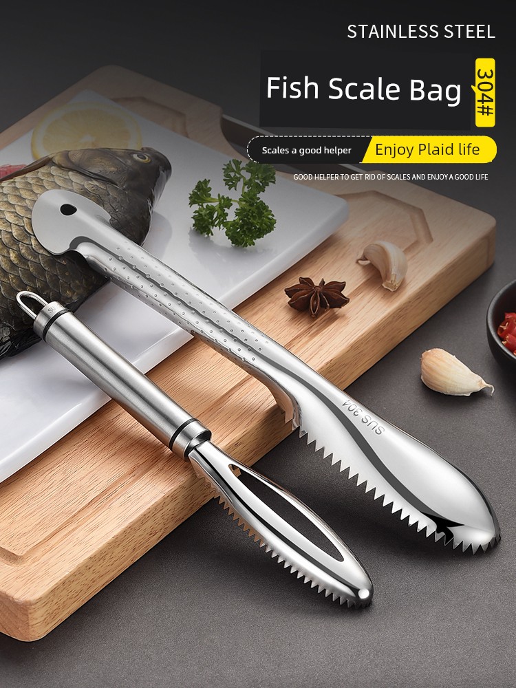 304 Stainless Steel Fish Scale Planer Manual Marvelous Gadget for Scraping Fish Scales Scale Artifact For Home Gills Knife for Killing Fish Scale Removal Tool Mrun