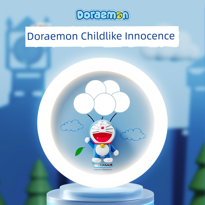 WRIGLEY Doraemon Children's Room Light Bedroom Ceiling Light Full Spectrum Eye Protection Boys and Girls Room Light Cartoon Light