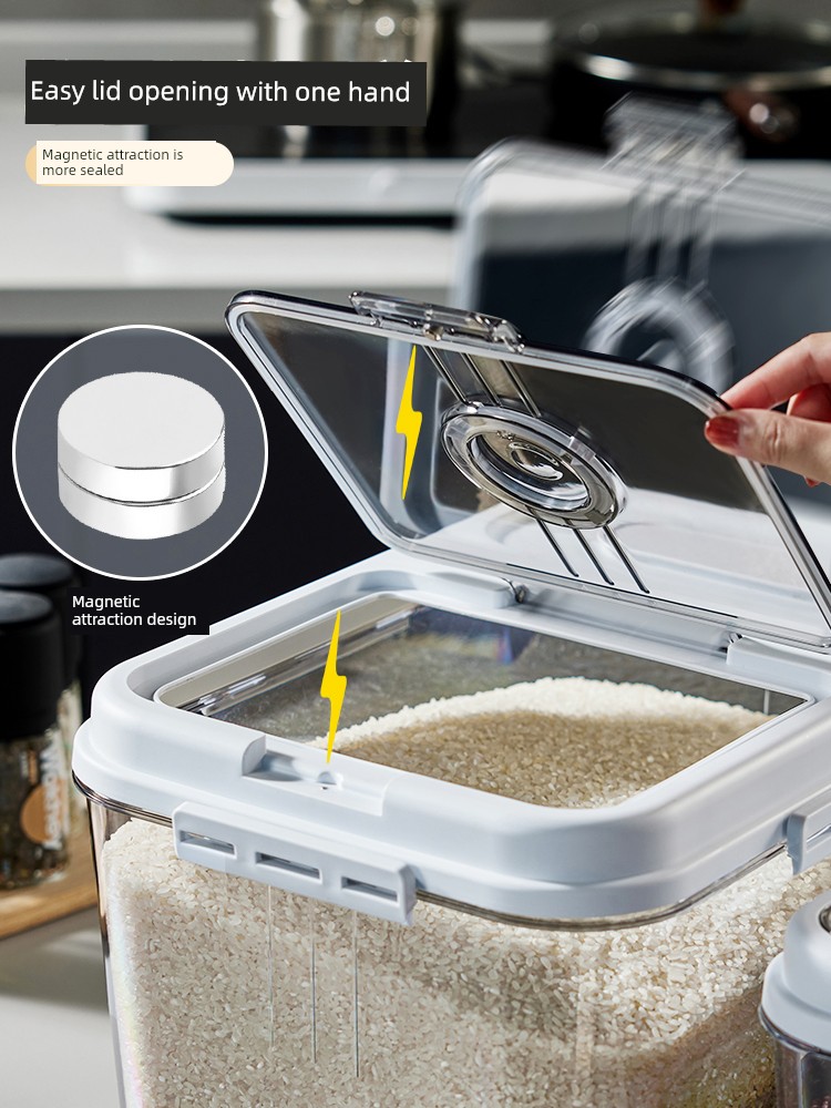 Rice Bucket For Home Insect-Proof Moisture-Proof Sealed Rice Bucket Rice Storage Box Food Grade Rice Storage Box M Flour Storage Tank