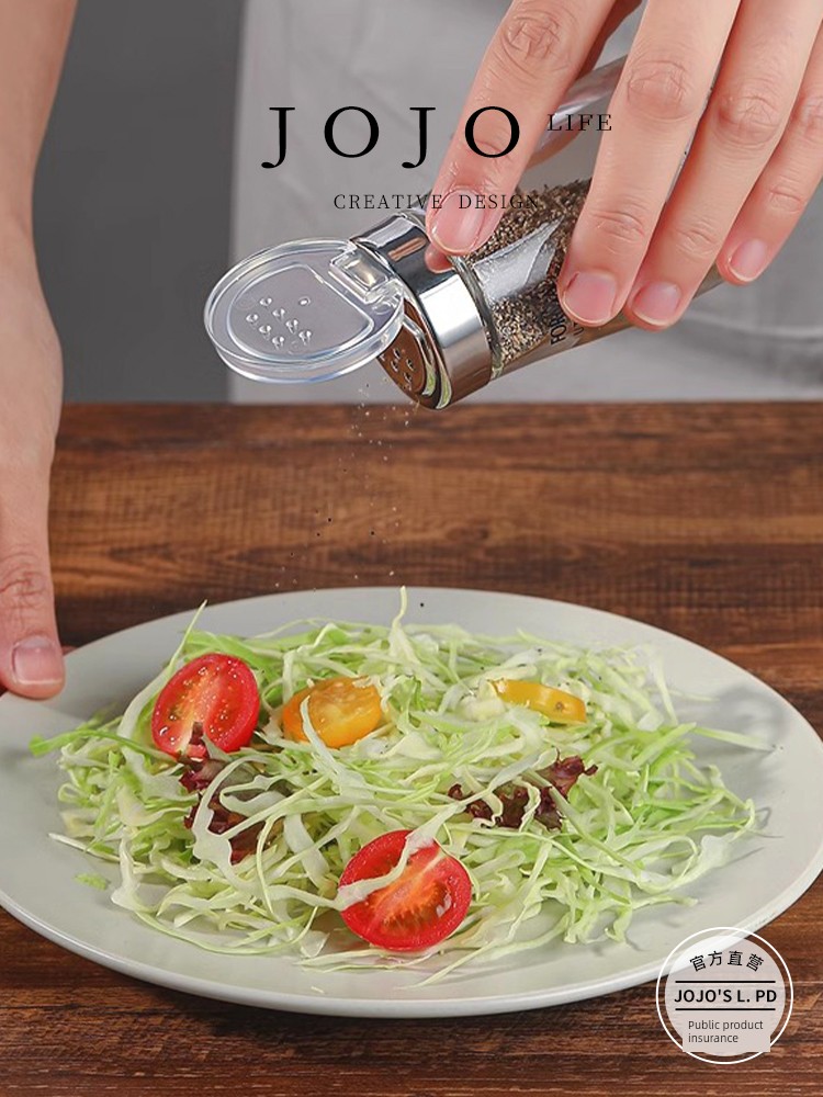 Jojo's L. Pd. Mr. Grocery. Glass Sauce Bottle Household Kitchen Internet Celebrity Beautiful Sub-Bottle | Magic Search