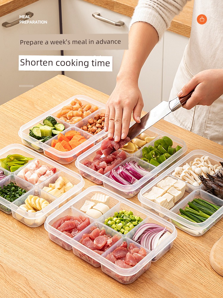 One-Week Cooking Box Refrigerator Frozen Meat Onion Ginger Garlic Kitchen