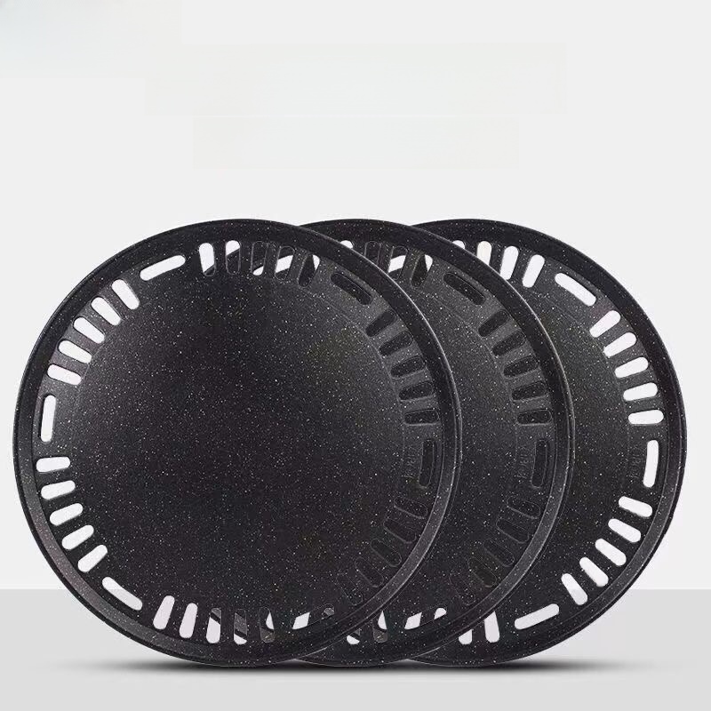 Wholesale Thickened Honeycomb Flat Panel with Holes Durable Fry Pan