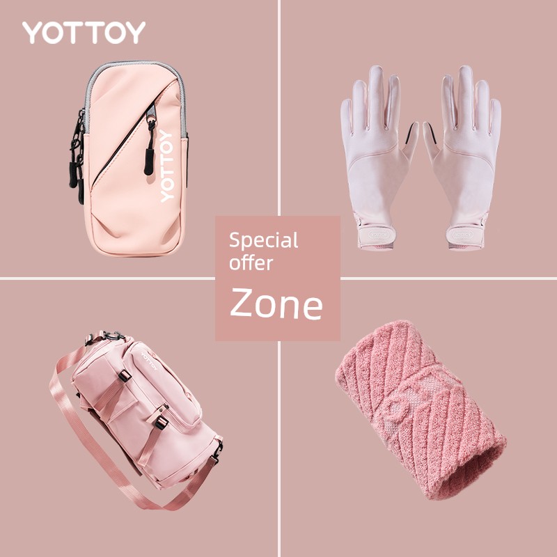 [Special Offer Area] Sports Waist Bag Women's Fitness Violently Sweat Suit Mobile Phone Arm Bag Portable Sports Wristband Windproof Gloves