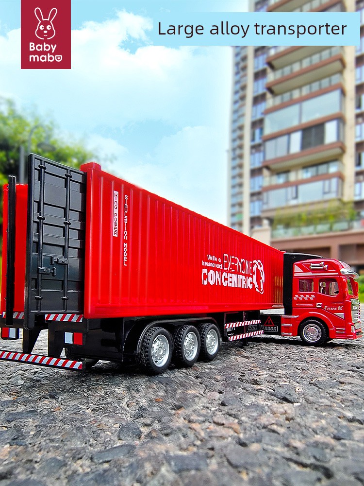 Alloy Kids Boy Container Truck