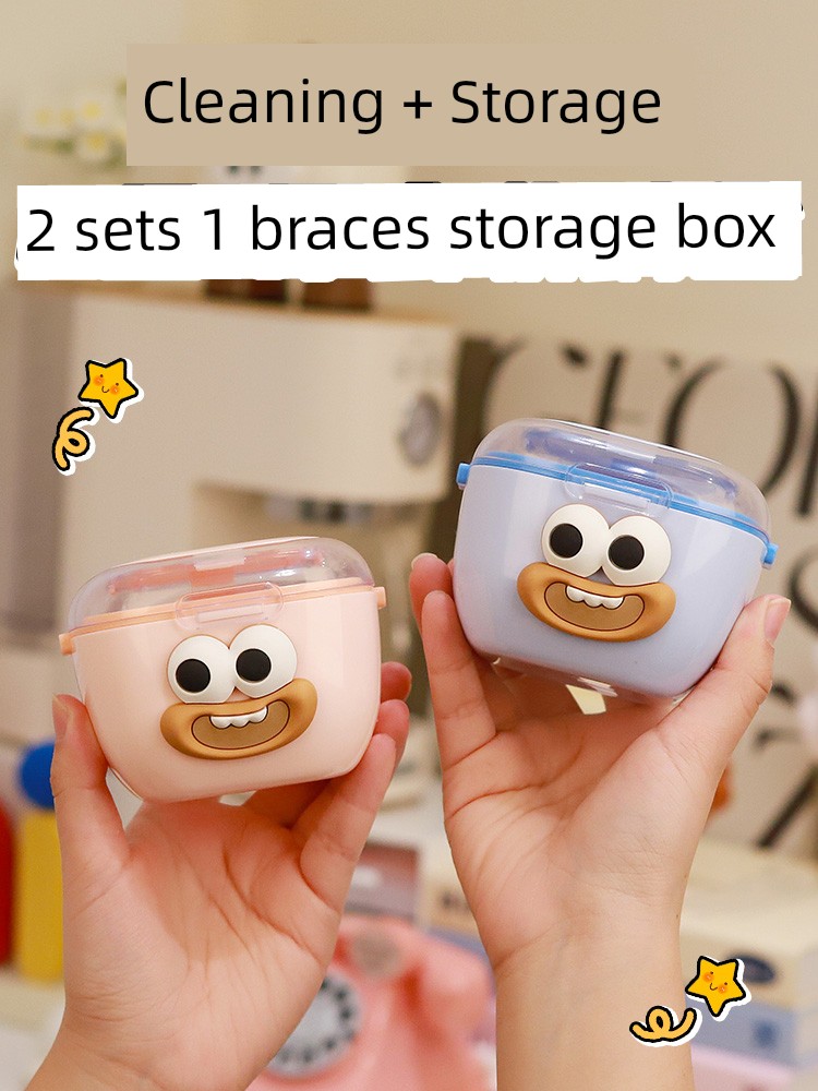 Tooth Brace Box Portable Portable Tooth Retainer Box Small Breathable Orthodontic Invisible Brace Storage Box