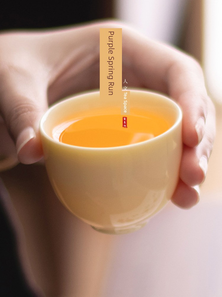 Jojo's L. Pd. Ziquan Jian. Kung Fu Tea Cup Chinese White Jade Ceramic Cup Single Cup | Jade Hand