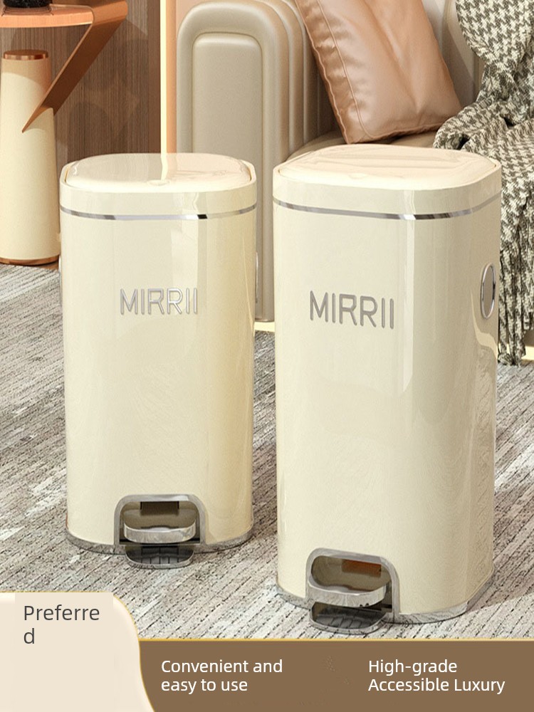 Pedal Trash Can with Lid For Home Large Large Capacity Toilet Bathroom Kitchen Living Room Bedroom 2024 New Arrival