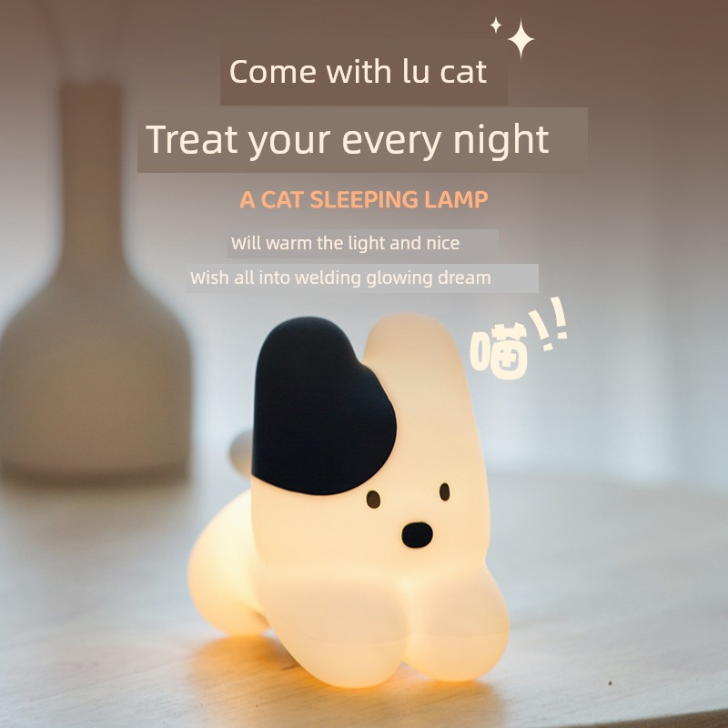 Small Night Lamp Ultra-Long Life Battery Night Light Eye Protection Bedside Lamp Birthday Gift for Girls to Send Girlfriend Friends Kids