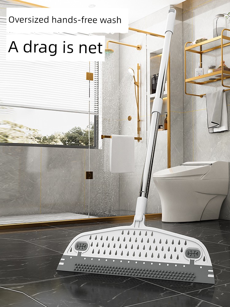 Magic Broom 2024 New Arrival For Home Ground Wiper Handy Gadget Bathroom Dual-Use Cleaning Silicone Broom