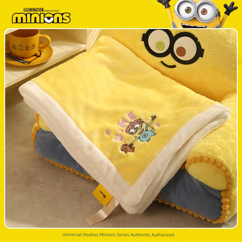 Minions Pet Blanket Cat Blanket Winter Heattech Small Quilt Kittens Plaid Cathouse Doghouse Mat Winter