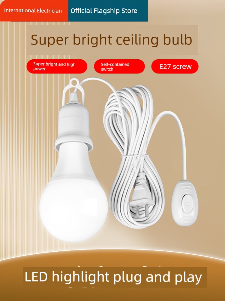 For Home Plug-in Super Bright Hanging Screw LED Bulb
