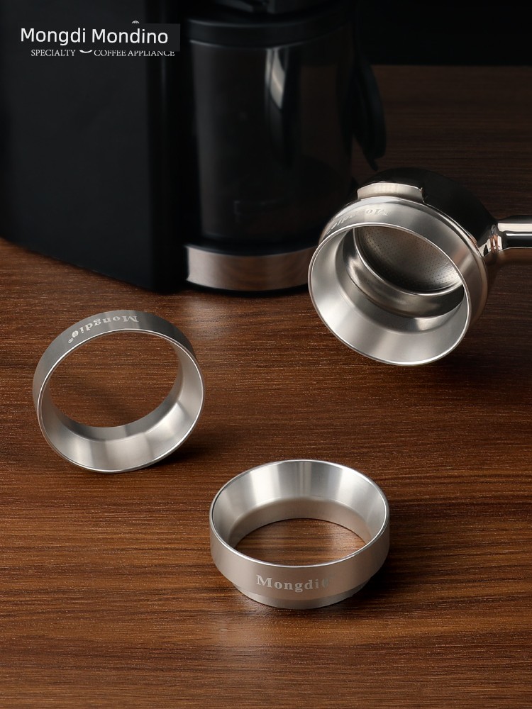 Mongdio Powder Ring Coffee Magnetic Anti-Fly Powder Ring 51 Mm58mm Coffee Machine Handle Coffee Distributor Powder Sifter